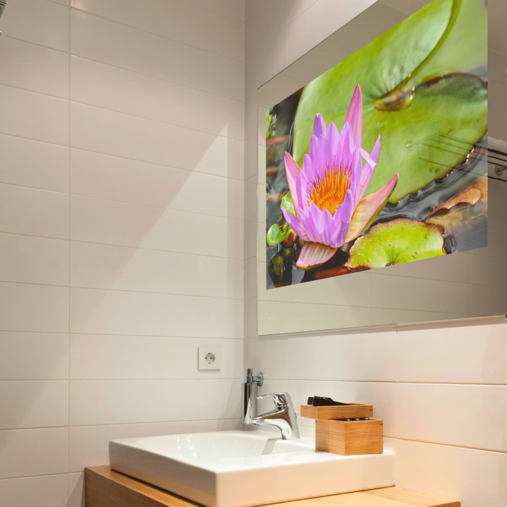 Replace your bathroom mirror with a bathroom mirror tv