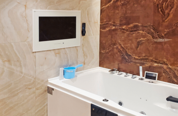 Bathroom televisions are waterproof and steam-resistant