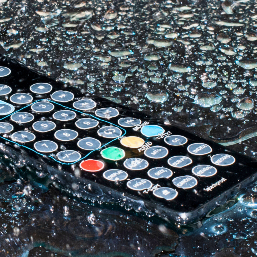 Parallel AV Televisions ship with splashproof remotes